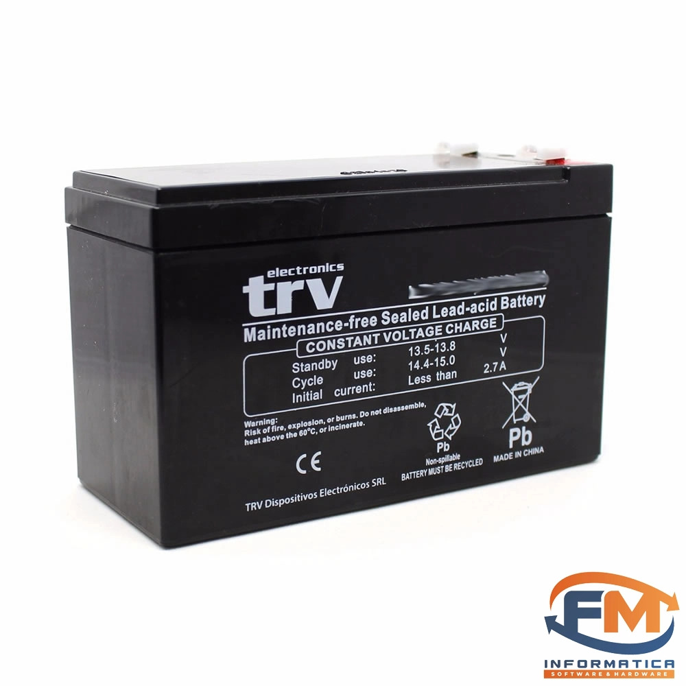 BATERIA PARA UPS 12V 7.5A LP12-7,5 MEDIDAS 15X TRV