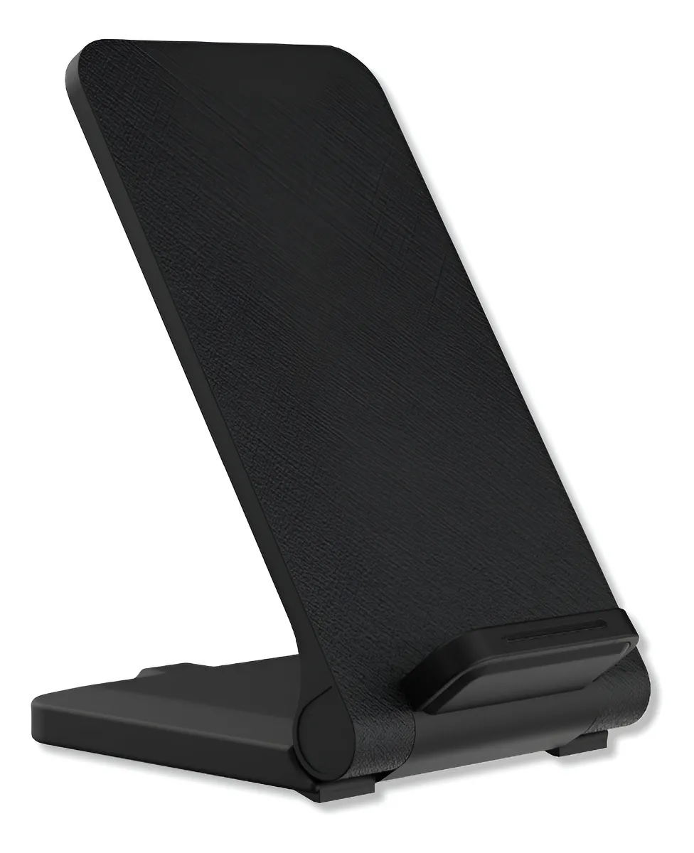 BASE CARGADORA INALAMBRICA STAND 15W NEGRO