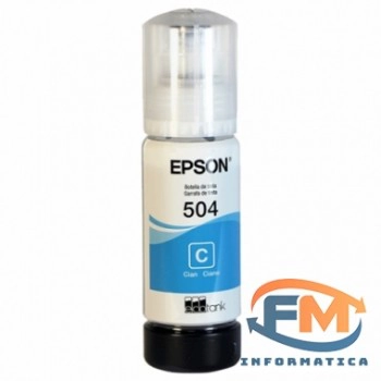 BOTELLA DE TINTA EPSON 504 (CELESTE)