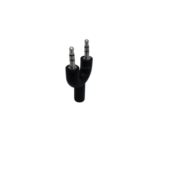 Adaptador 2 stereo macho a stereo hembra 4 pines