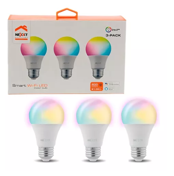LAMPARITA NHB- C120 3PK SMART NEXXT RGB WIFI 220V E26/27 60W X3