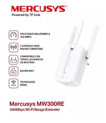 Extensor de Rango/Wi-Fi 300 Mbps