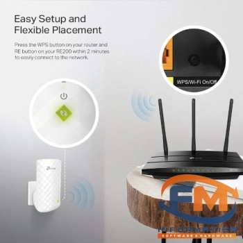 EXTENSOR DE RANGO TP-LINK RE200 AC750 DUAL BAND