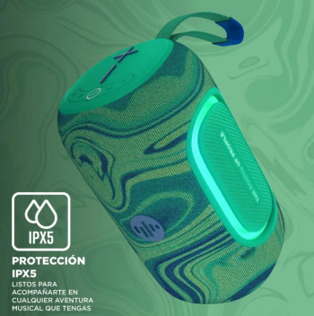 PARLANTE BLUETOOTH BURST 2 - 20W RMS- TWS- VERDE Y AZUL - FM - STROMBERG