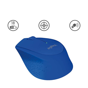 Mouse inalámbrico Logitech M280 azul
