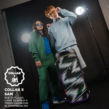 PARLANTE NIX PORT BT/80W/ WOOFER 2X8/ AUX Y ENTRADA MIC - STROMBERG