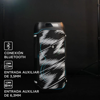 PARLANTE NOVA PORT BT/100W/ WOOFER 2X10/ AUX Y ENTRADA MIC - STROMBERG