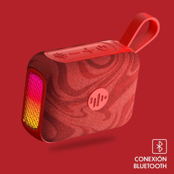 PARLANTE BLUETOOTH POP -TIPO PASTILLA- ROJO - STROMBERG