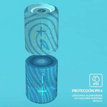 PARLANTE BLUETOOTH TWIN 2 -TWS- 2 X 15W RMS CELESTE - STROMBERG