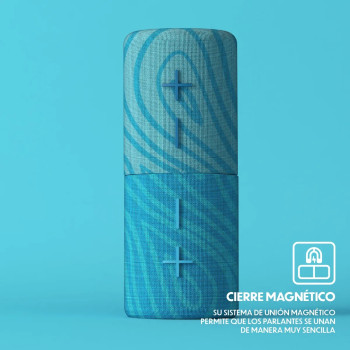 PARLANTE BLUETOOTH TWIN 2 -TWS- 2 X 15W RMS CELESTE - STROMBERG