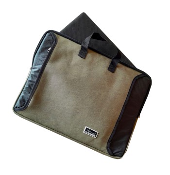 Funda Silco Special Notebook 14 Talam Cemento  con bolsillo y manijas.