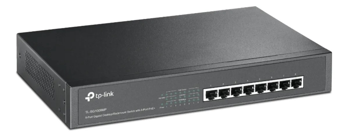 SWITCH 8 PORT (TL-SG1008P) 10/100/1000 - TP-LINK