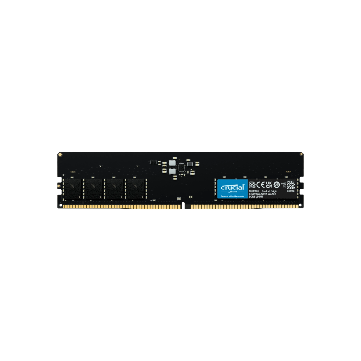 Memoria Ram UDIMM CRUCIAL Basics 16GB DDR5 4800MHz CL40 1.10V Single Negro